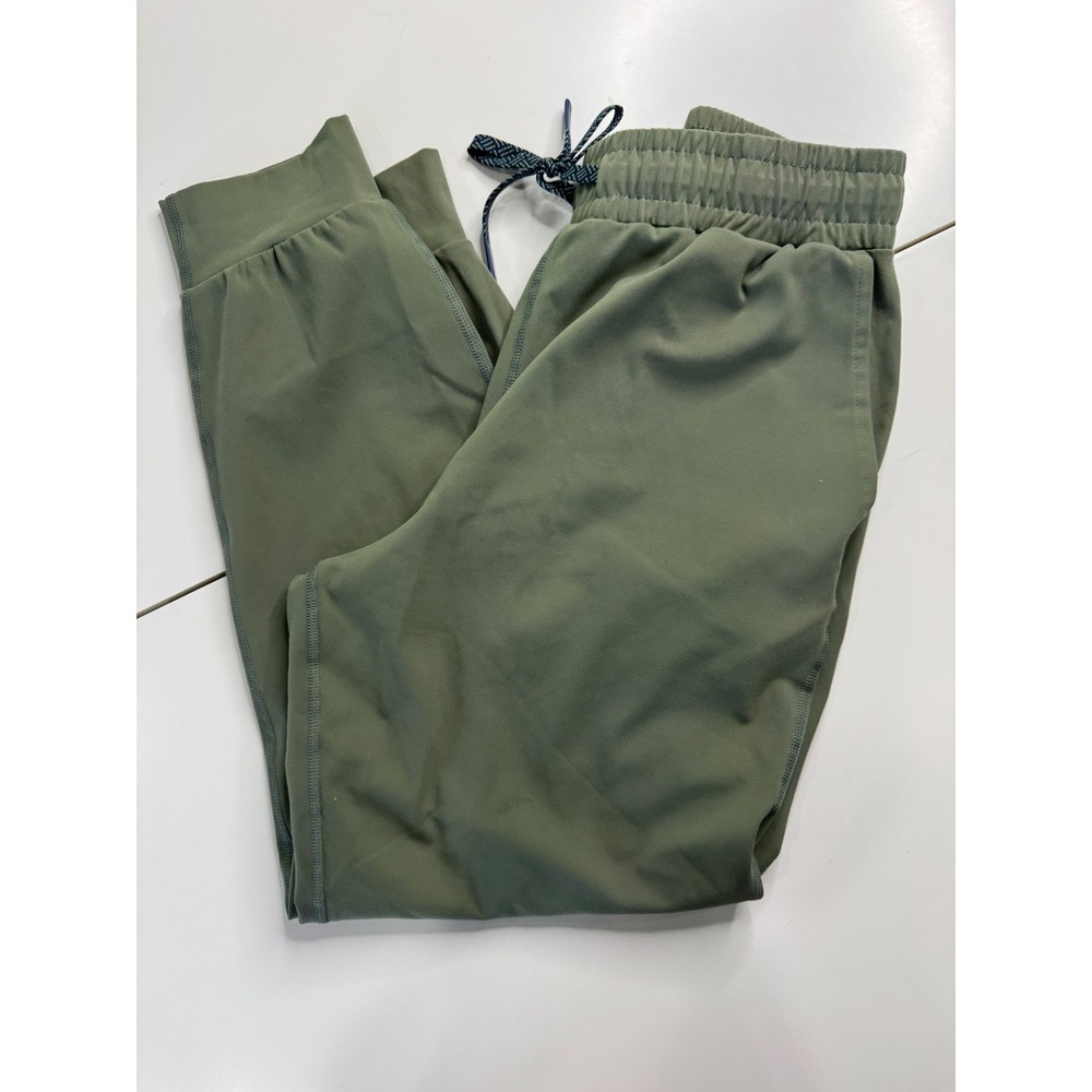 Vapor Elemental Wear Solar Bloc Joggers Olive Green Recycled Athletic Pants M